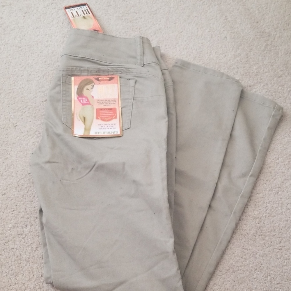 Juniors Size 13 Khaki Wax Jeans